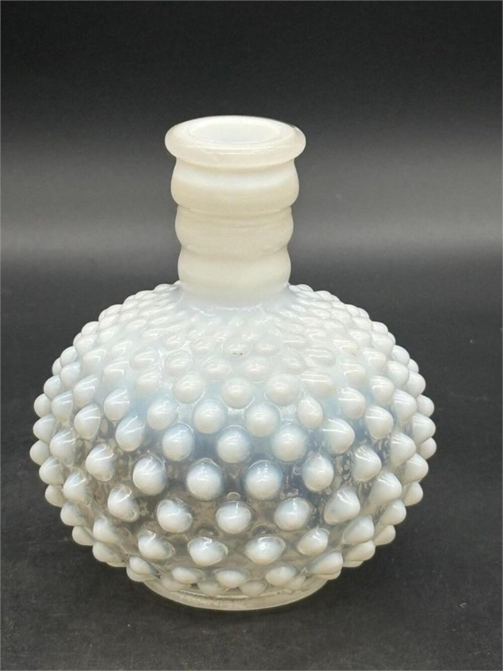 Fenton French Opalescent Hobnail Glass Perfume Bottle - Picture 4 of 8